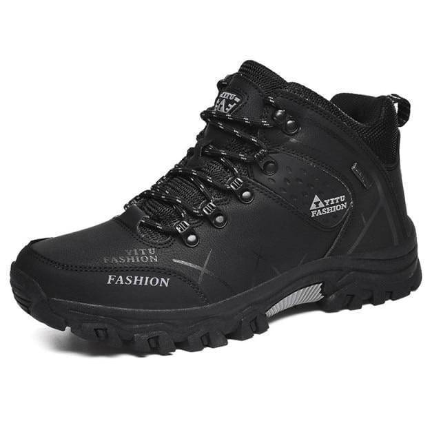 High top large hiking shoes among assorted outdoor, survival, camping, cycling, mountaineering, and hunting gears4