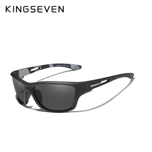 Survival Gears Depot Men's Sunglasses Black Gray Ultralight Frame Polarized Sunglasses