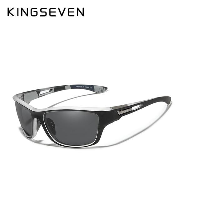 Survival Gears Depot Men's Sunglasses White Black Ultralight Frame Polarized Sunglasses