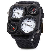 Thumbnail for Survival Gears Depot Men's Watches WHITE ( Buy 1 @ 30% OFF) Super Sleek Compass Dual Movt Male Quartz Watch