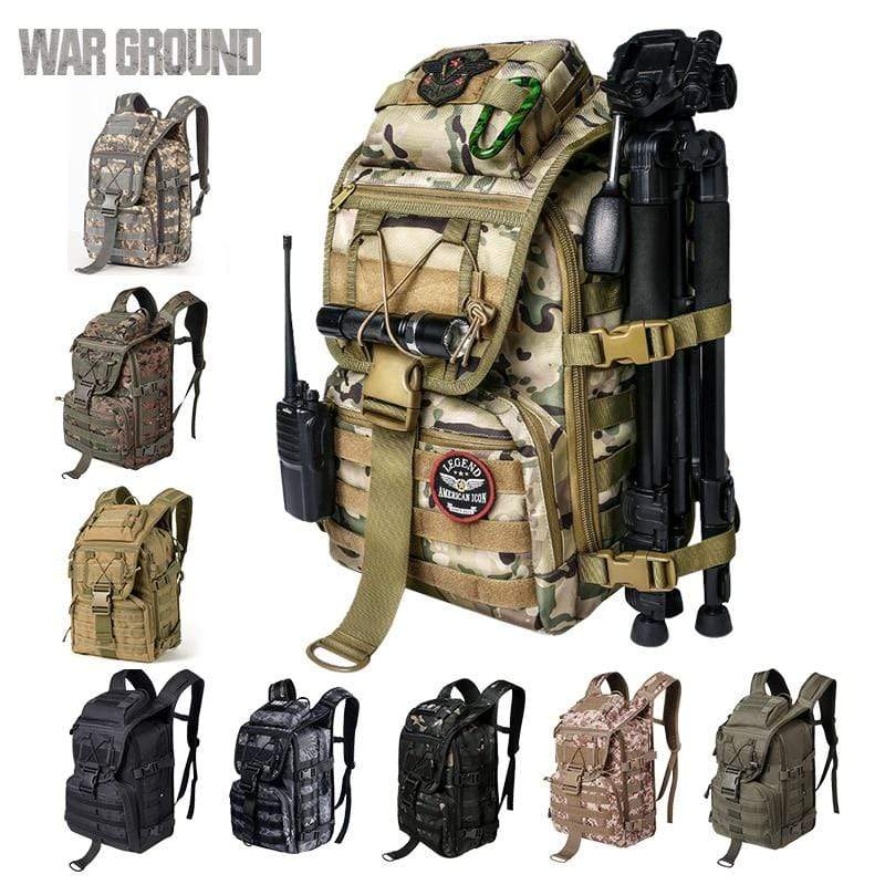 Wiio Mens Tactical Backpack/Pouch
