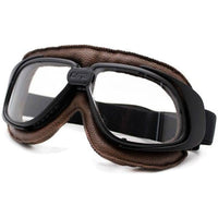 Thumbnail for Classic Leather Pilot Goggles for Bikers5