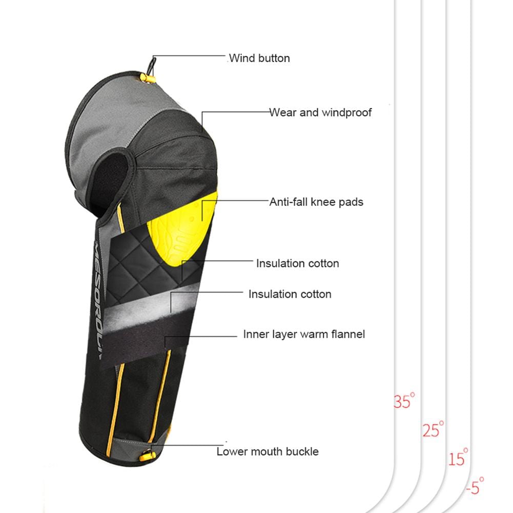 Survival Gears Depot Motorcycle Protective Kneepad PU Leather Motorcycle Protective Knee Pad