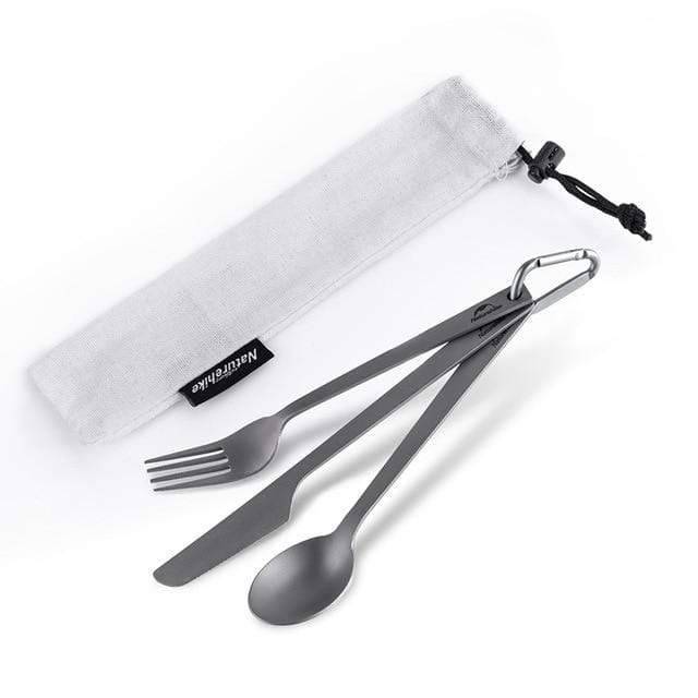 Survival Gears Depot Outdoor Tablewares Set Lightweight Titanium Cutlery