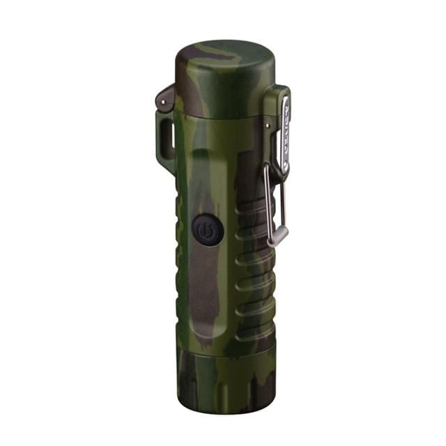 Survival Gears Depot Outdoor Tools Camouflage Portable LED Flashlight Lighter