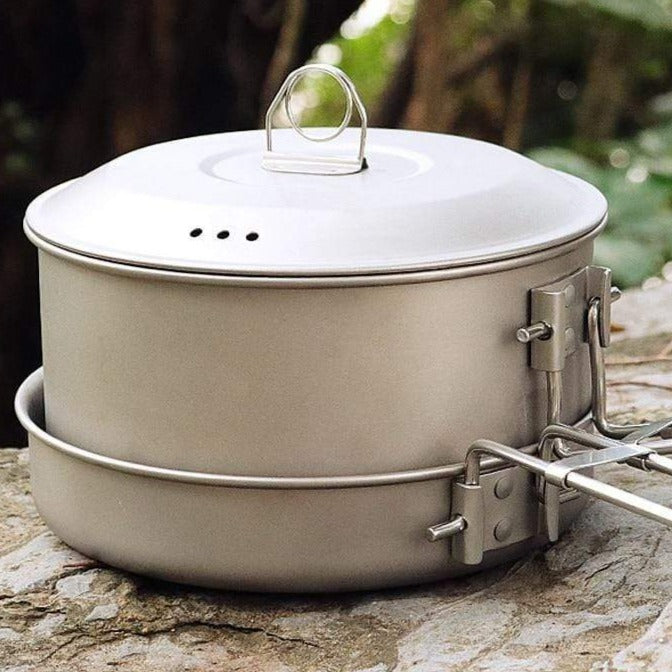 Survival Gears Depot Outdoor Tools Camping Large Pot And Frying Pan