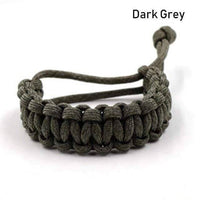 Thumbnail for Survival Gears Depot Paracord Dark Grey Adjustable Survival Bracelet