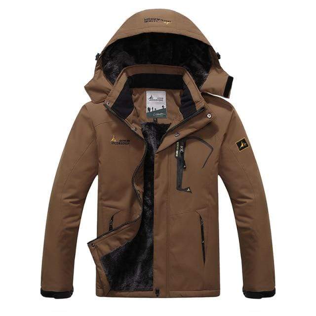 Survival Gears Depot Parkas Brown / S Windproof Thick Winter Parka