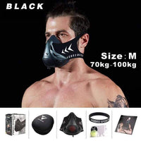 Thumbnail for Survival Gears Depot Particle Respirators Black M Cardio Endurance Mask