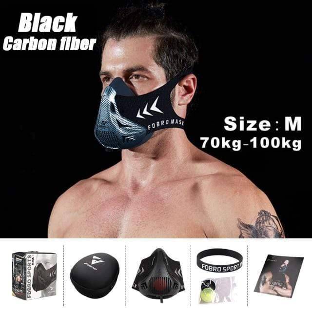 Survival Gears Depot Particle Respirators Carbon Fiber M Cardio Endurance Mask