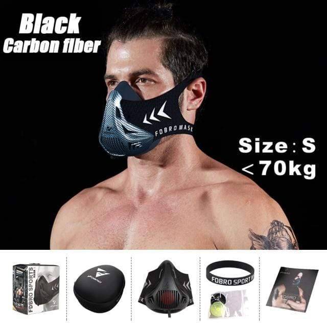 Survival Gears Depot Particle Respirators Carbon Fiber S Cardio Endurance Mask