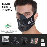 Thumbnail for Survival Gears Depot Particle Respirators CN / Filter Black L Cardio Endurance Mask