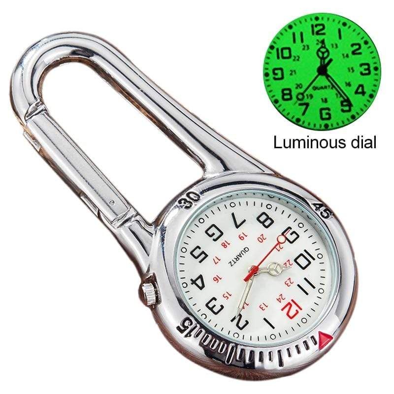Survival Gears Depot Pocket & Fob Watches Clip-On Carabiner Pocket Watch