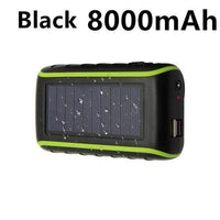 Thumbnail for YXF CO.,LTD Store Power Bank 8000mAh Black Multifunctional Hand Crank Solar Power Bank