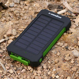 Survival Gears Depot Power Bank Green Waterproof Portable Solar Powered Phone /Battery Charger On The Go ! (20000mAh)