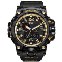 Thumbnail for Survival Gears Depot Quartz Watches Black Gold Military Dual Display Analog Digital Watch
