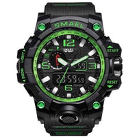 Thumbnail for Survival Gears Depot Quartz Watches Black Green Military Dual Display Analog Digital Watch