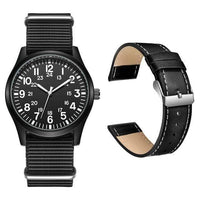 Thumbnail for Survival Gears Depot Quartz Watches Black Nylon and PU Strap Outdoor Nylon Strap Sport Watch