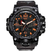 Thumbnail for Survival Gears Depot Quartz Watches Black Orange Military Dual Display Analog Digital Watch