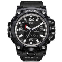 Thumbnail for Survival Gears Depot Quartz Watches Black Silver Military Dual Display Analog Digital Watch