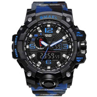 Thumbnail for Survival Gears Depot Quartz Watches Blue Military Dual Display Analog Digital Watch