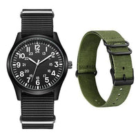 Thumbnail for Survival Gears Depot Quartz Watches Green Black Strap Outdoor Nylon Strap Sport Watch