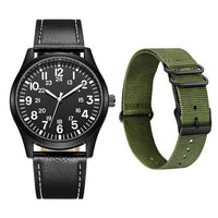 Thumbnail for Survival Gears Depot Quartz Watches Green Nylon and PU Strap Outdoor Nylon Strap Sport Watch
