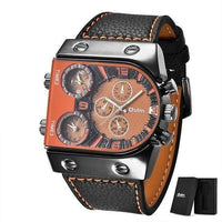 Thumbnail for Survival Gears Depot Quartz Watches Orange (with box) Multi-Time Zone Military Watch