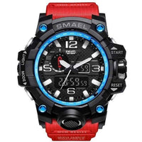 Thumbnail for Survival Gears Depot Quartz Watches Red Blue Military Dual Display Analog Digital Watch