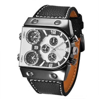 Thumbnail for Survival Gears Depot Quartz Watches White Multi-Time Zone Military Watch
