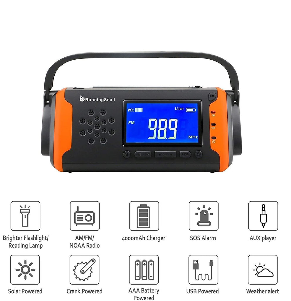 YaSheng Digital Store Radio Portable Solar Survival Radio Emergency
