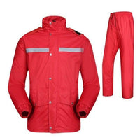 Thumbnail for Survival Gears Depot Raincoats Red / M Fashion Split Trekking Raincoat Set
