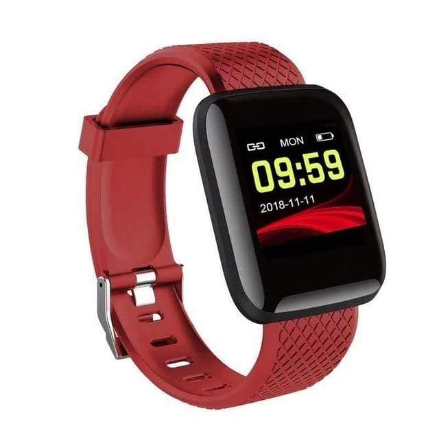 Wiio Red Smart Watch Health Bracelet