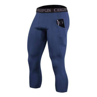 Thumbnail for Survival Gears Depot Running Tights blue / S Men's Leg Compression Capri Legging