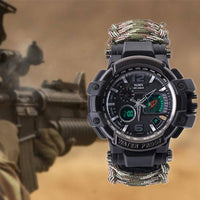 Thumbnail for Survival Gears Depot Safety & Survival 8 in 1 Outdoor  Multi functional Waterproof Military Tactical Paracord Watch Bracelet