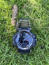Thumbnail for Survival Gears Depot Safety & Survival 8 in 1 Outdoor  Multi functional Waterproof Military Tactical Paracord Watch Bracelet