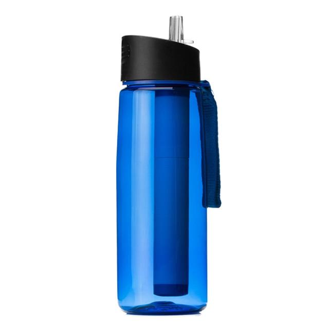 Survival Gears Depot Safety & Survival Blue Outdoor Water Purifier Bottle (650ml)