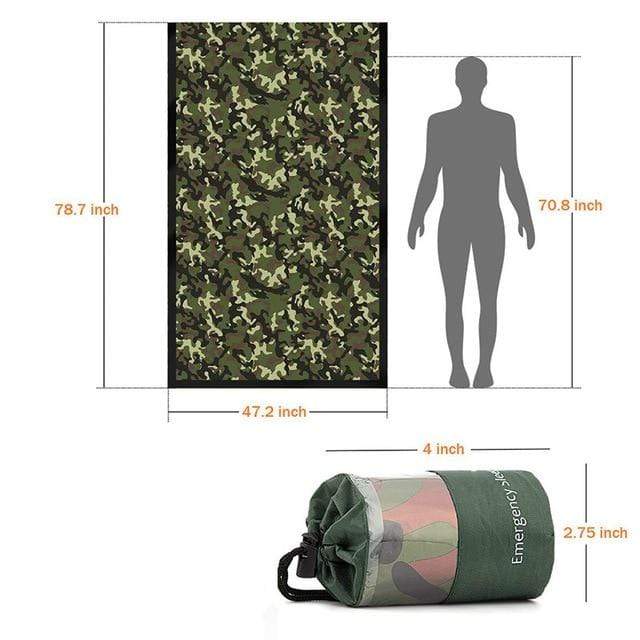 Survival Gears Depot Safety & Survival Camouflage Outdoor Life Bivy Emergency Thermal Sleeping Bag