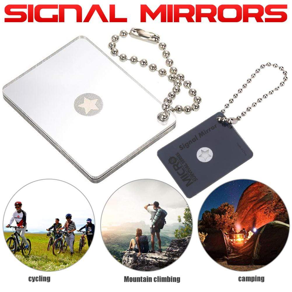 Survival Gears Depot Safety & Survival Signal Mirror Survival Reflector