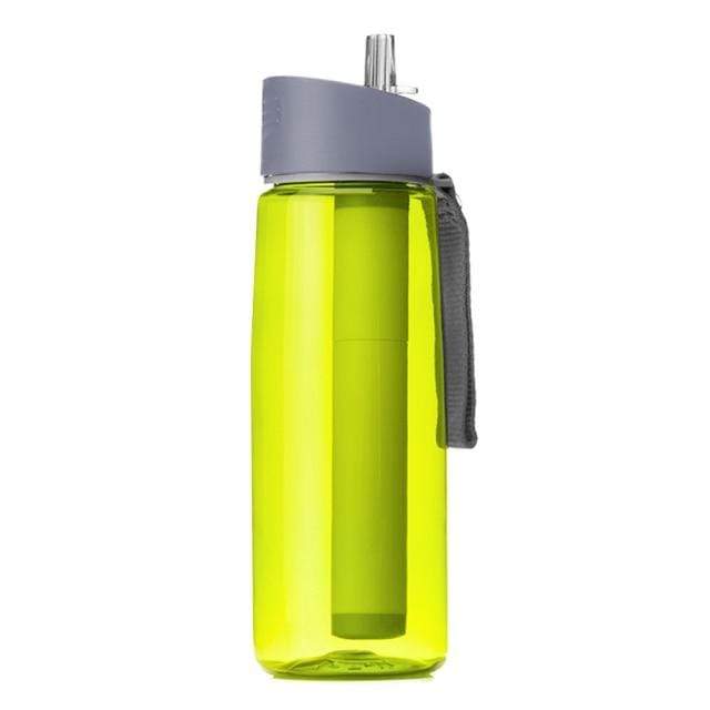Survival Gears Depot Safety & Survival Yellow Outdoor Water Purifier Bottle (650ml)