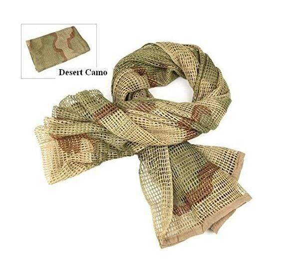 Survival Gears Depot Scarves Desert Camo Military Tactical Mesh Scarf