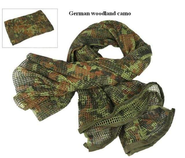 Survival Gears Depot Scarves German Camo Military Tactical Mesh Scarf