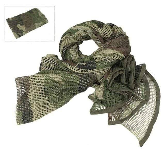 Survival Gears Depot Scarves Woodland Camo Military Tactical Mesh Scarf