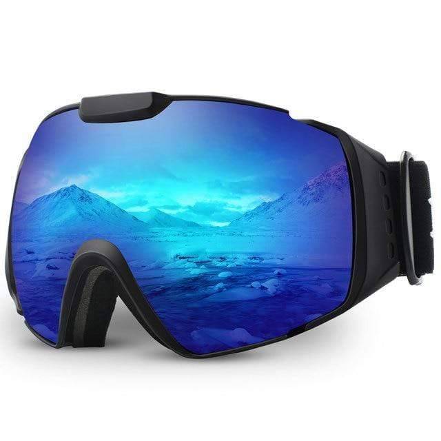 Survival Gears Depot Skiing Eyewear C2 BLUE OTG Anti-Fog Ski Googles