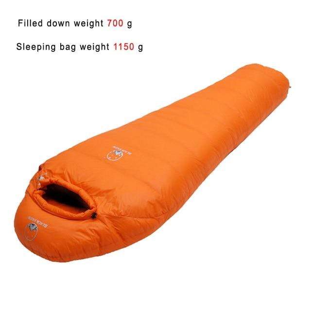 Survival Gears Depot Sleeping Bags 1150g Orange Goose Down Warm Sleeping Bag