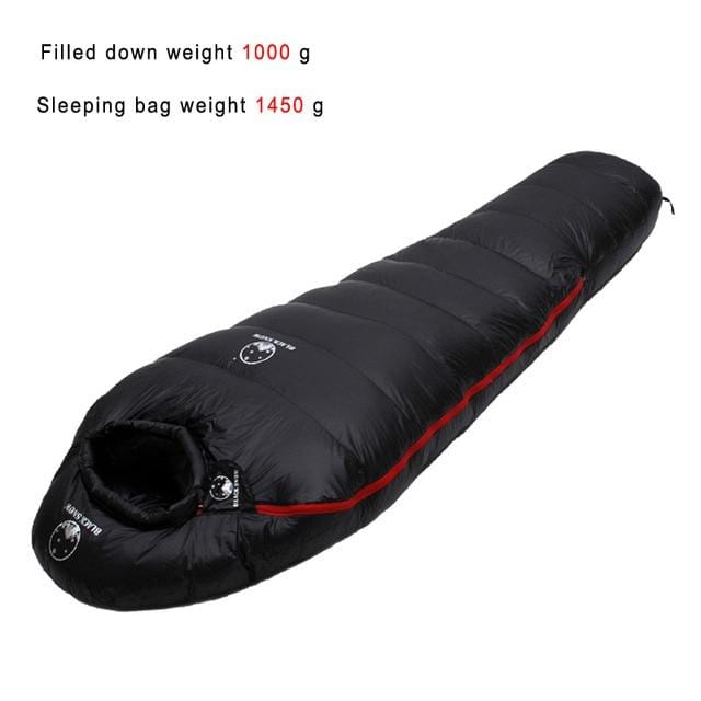 Survival Gears Depot Sleeping Bags 1450g Black Goose Down Warm Sleeping Bag