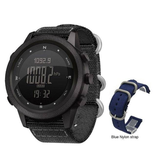 Survival Gears Depot Smart Watches add blue nylon Military Army Sports Waterproof Smart Watch