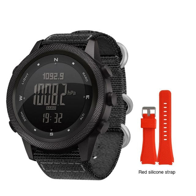 Survival Gears Depot Smart Watches Add red silicone Military Army Sports Waterproof Smart Watch