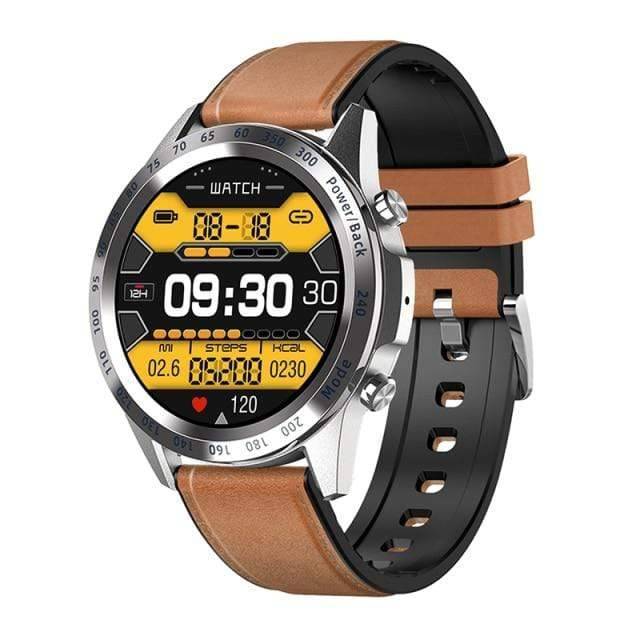 Survival Gears Depot Smart Watches Belt Brown Full Touch Fitness Tracker Smart Watch