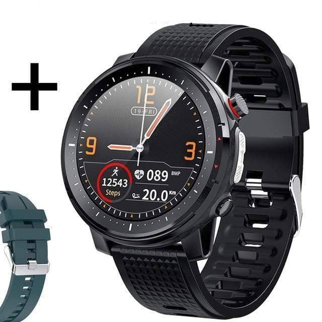 Survival Gears Depot Smart Watches Black & Green Strap Outdoor Fitness Tracker Smart Watch